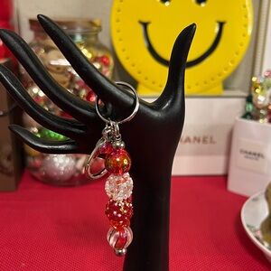 Bag Charm with acrylic beads